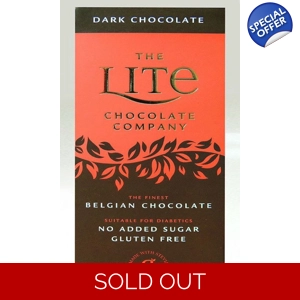 Lite No Added Sugar Plain Dark Belgian Chocolate Bar
